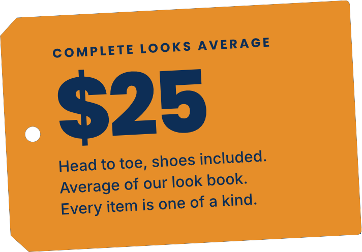 Complete Halloween looks average $25, including shoes.